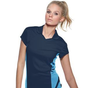 Women's team polo short sleeve