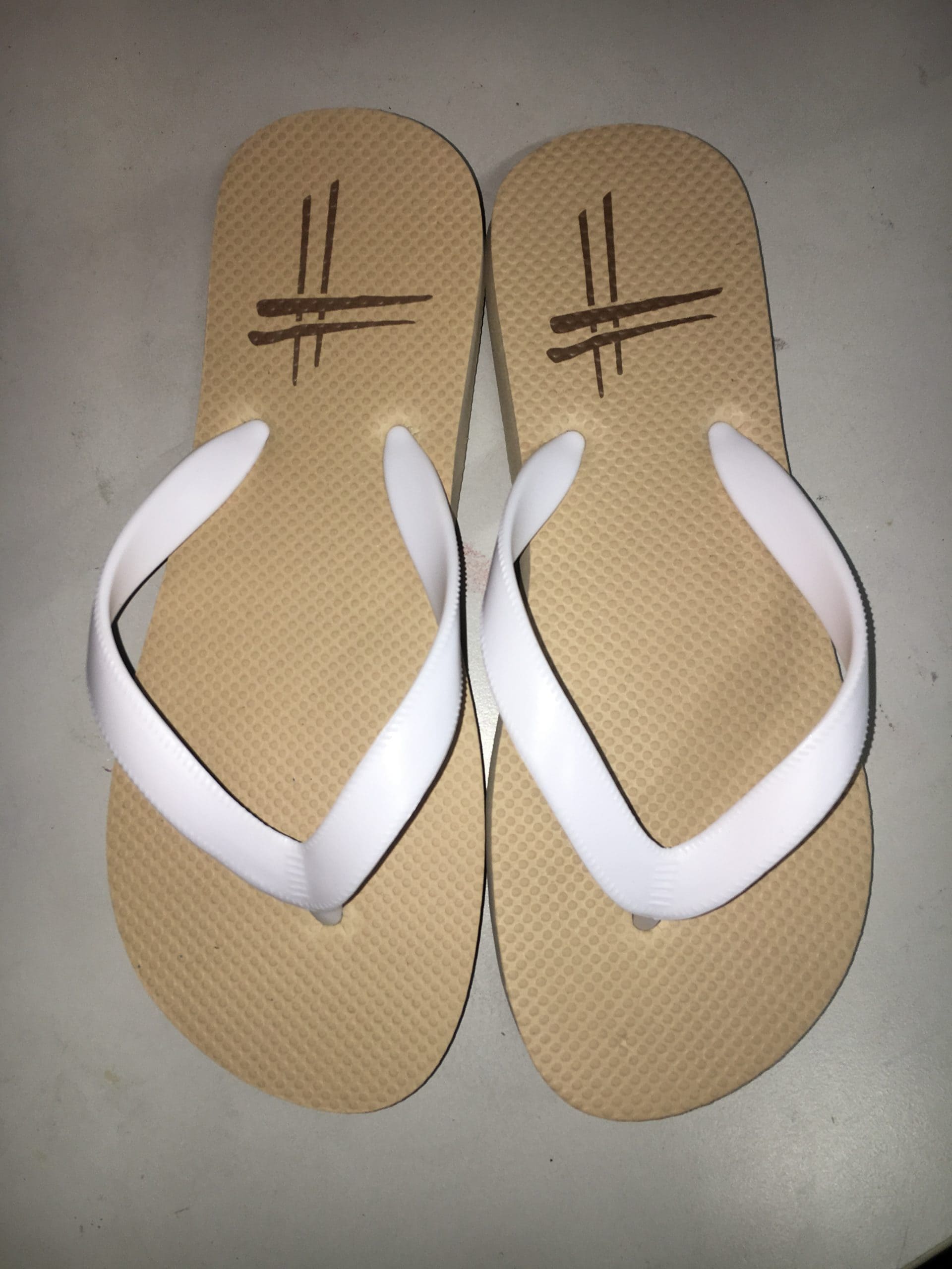 2 Personalised Flip Flops